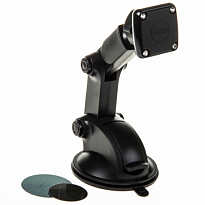 Держатель телефона магнитный на присоске SKYWAY жесткая ножка Черный